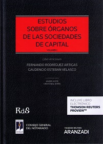 Imagen del vendedor de ESTUDIOS SOBRE RGANOS DE LAS SOCIEDADES DE CAPITAL, 2 TOMOS a la venta por Vuestros Libros
