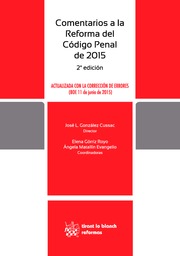 Image du vendeur pour Comentarios a la Reforma del Cdigo Penal de 2015 mis en vente par Vuestros Libros