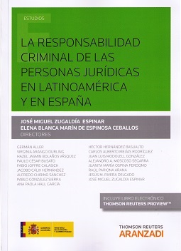 Imagen del vendedor de La responsabilidad criminal de las personas jurdicas en Latinoamrica y en Espaa a la venta por Vuestros Libros