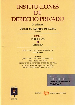 Imagen del vendedor de INSTITUCIONES DE DERECHO PRIVADO. 01/02 PERSONAS a la venta por Vuestros Libros