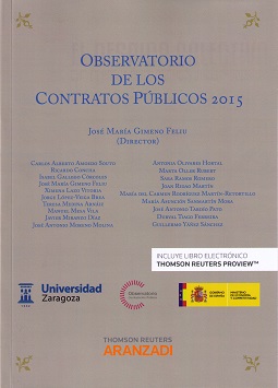 Seller image for Observatorio de los Contratos Pblicos 2015 for sale by Vuestros Libros