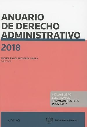 Seller image for ANUARIO DE DERECHO ADMINISTRATIVO 2018 for sale by Vuestros Libros