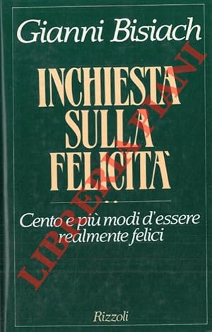 Immagine del venditore per Inchiesta sulla felicit. venduto da Libreria Piani