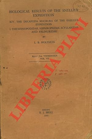 Biological results of the Snellius Expedition. XIV. Decapoda Macrura of the Snellius Expedition. ...