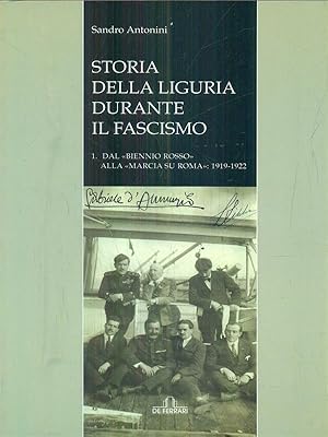 Bild des Verkufers fr Storia della Liguria durante il fascismo. Vol 1 zum Verkauf von Librodifaccia