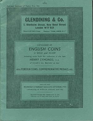 Catalogue Of English Coins In Gold And Silver Including Coins From The Collection Of The Late HEN...