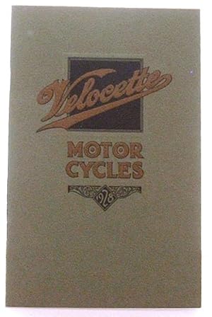 Velocette Motor Cycles 1928 Brochure