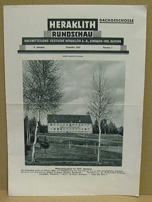 Heraklith Rundschau. Hausmitteilung der Heraklith-A.G., Simbach/ Inn, Bayern. 9. Jahrgang. Dezemb...