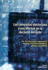 Bild des Verkufers fr Las campaas electorales y sus efectos en la decisin del voto . Vol 3 zum Verkauf von AG Library