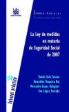 Seller image for La Ley de medidas en materia de Seguridad social de 2007 for sale by AG Library