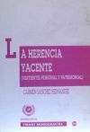 Imagen del vendedor de La herencia yacente a la venta por AG Library