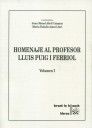 Seller image for Homenaje al Profesor LLuis Puig i Ferriol for sale by AG Library