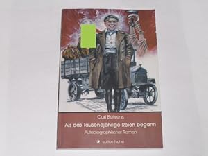 Seller image for Als das Tausendjhrige Reich begann. autobiographischer Roman for sale by Der-Philo-soph