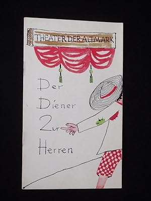 Seller image for Programmheft 16 Theater der Altmark Stendal 1963/64. Musical DER DIENER ZWEIER HERREN frei nach Goldoni, Bokownew (Musik). Insz.: Christian Bleyhoeffer, Musik/ musikal. Ltg.: Sven Bokownew, Ausstattung: Hans Kind, techn. Ltg.: Horst Nahrstedt. Mit Piet Drescher (Truffaldino), Viktor Keune, Inge Lorbeer, Bruno Frhlich, Peter H. Schimansky, Hiltraud May, C. H. Risse for sale by Fast alles Theater! Antiquariat fr die darstellenden Knste