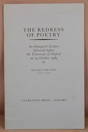 Seller image for The Redress of Poetry. for sale by Bucks County Bookshop IOBA