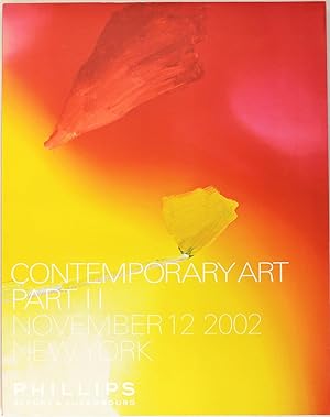 Immagine del venditore per Contemporary Art Part II, Monday November 12 2002, New York venduto da Firefly Bookstore