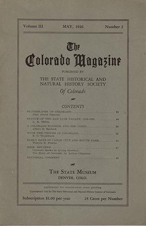 The Colorado Magazine, Vol. III, No. 2, May 1926