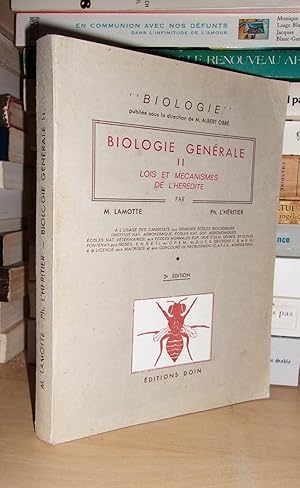 Seller image for BIOLOGIE GENERALE - Tome II : Lois et Mcanismes De L'hrdit for sale by Planet's books