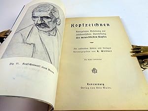 Immagine del venditore per Kopfzeichnen. Kurzgefate Anleitung zur zeichnerischen Darstellung des menschlichen Kopfes. venduto da Antiquariat Dietmar Brezina