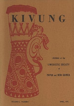 Image du vendeur pour Kivung: Journal of The Linguistic Society of Papua and New Guinea, Volume 4, Number 1 mis en vente par Masalai Press