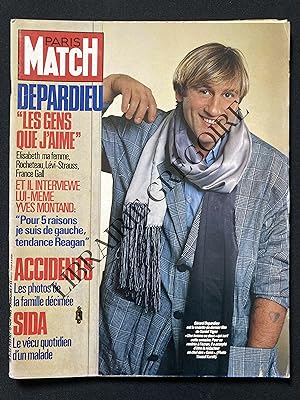 PARIS MATCH-N°1903-15 NOVEMBRE 1985-GERARD DEPARDIEU