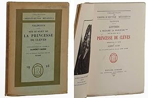 Image du vendeur pour La Princesse de Clves. Introd. et notes d'Albert Cazes. Avec un portrait. mis en vente par Antiquariat Lehmann-Dronke