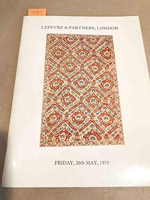 Seller image for Exceptional Oriental Carpets and Rugs and Tapestries and Textiles, 26th May, 1978 Auction Catalog for sale by Carydale Books