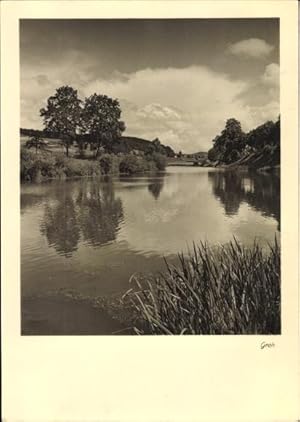 Ansichtskarte / Postkarte Flusspartie, Landschaftsblick, Groh 3447