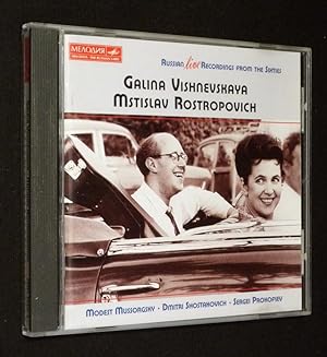 Imagen del vendedor de Galina Vishnevskaya & Mstislav Rostropovitch : Mussorgsky, Shostakovich, Prokofiev (CD) a la venta por Abraxas-libris