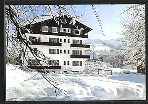 Carte postale Megève, Hotel Castel Champlat im Winter