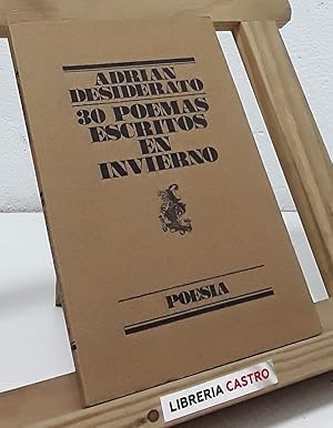 Imagen del vendedor de 30 poemas escritos en invierno a la venta por Librera Castro