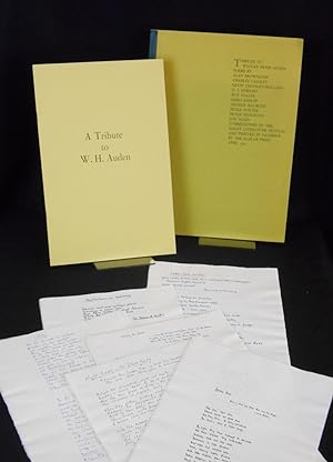 Seller image for A Tribute to W. H. Auden for sale by Swan's Fine Books, ABAA, ILAB, IOBA