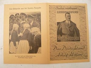 Seller image for Illustrierter Beobachter Sonder-Ausgabe: "Das Deutschland Adolf Hitlers" * Bcherprospekt / Verlagswerbung Faltblatt (in Farbkopie) for sale by Galerie fr gegenstndliche Kunst