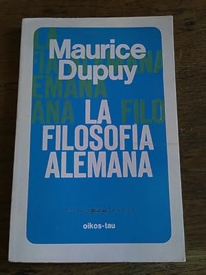 Imagen del vendedor de LA FILOSOFA ALEMANA a la venta por Librera Pramo