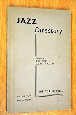 Bild des Verkufers fr THE DIRECTORY OF RECORDED JAZZ AND SWING MUSIC, VOLUME TWO, (C D). zum Verkauf von HALCYON BOOKS