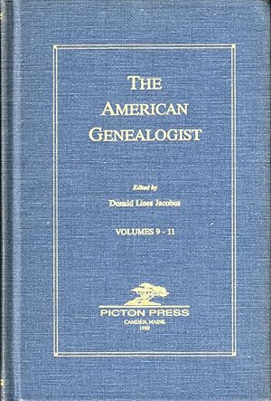 Bild des Verkufers fr The American Genealogist Volumes 9-11 zum Verkauf von Kenneth Mallory Bookseller ABAA