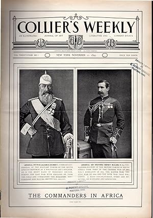 Bild des Verkufers fr PRINT: "The Commanders in Africa" photoengraving from Collier's Weekly; November 11, 1899 zum Verkauf von Dorley House Books, Inc.