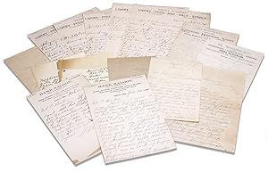 Circa 1890s-early 1900s Collection of Thirteen Handwritten Letters to Judge R.E. Hendry and Ed C....