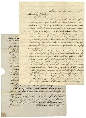 Two 1845 Autograph Letters Signed by Judge Morris Longstreth on his Renomination for a Pennsylvan...