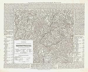 Bild des Verkufers fr Charte vom Kniglich Preussischen Regierungsbezirk Marienwerder nach seiner Eintheilung in 13 Kreise 1. Kreis Stuhm (Sztum) 2. Marienwerder 3. Rosenberg (Zlz) 4. Lbau (Lubawa) 5. Strasburg (Brodnica) 6. Thorn (Toru?) 7. Kulm (Chelmno) 8. Graudenz (Grudziadz) 9. Schwetz (Swiecie) 10. Konitz (Chojnice) 11. Schlochau (Czluchw) 12. Flatow (Zlotw) 13. Deutsch Krone (Walcz). Verlag der J.C. Mlller'schen Buchhandlung in Erfurt. Steindr. v. A. Kneisel in Leipzig':. zum Verkauf von Antiquariat Norbert Haas