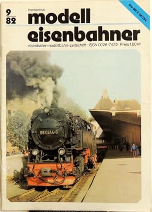 Imagen del vendedor de Modelleisenbahner; 9/82 Eisenbahn-Modellbahn-Zeitschrift a la venta por Peter-Sodann-Bibliothek eG