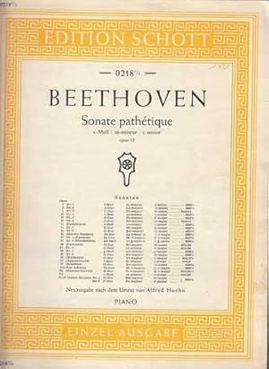 Klaviersonate. Sonate Pathétique. C-moll. C minor. Ut mineur. Opus 13.Neuausgabe nach dem Urtext ...