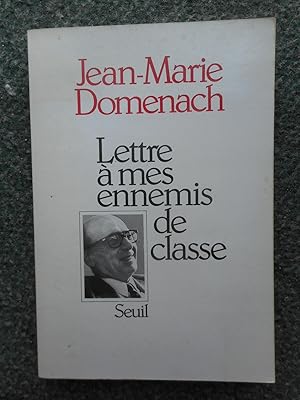 Seller image for Lettre a mes ennemis de classe for sale by Frederic Delbos