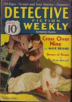 Imagen del vendedor de DETECTIVE FICTION Weekly: July 7, 31, 1934 ("Cross Over Nine") a la venta por Books from the Crypt
