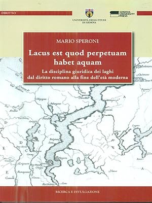 Immagine del venditore per Lacus est quod perpetuam habet aquam venduto da Librodifaccia