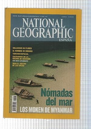 Revista National Geographic: Abril 2005, vol 16 num 4. Mapa Suplemento: La Guerra de Secesion
