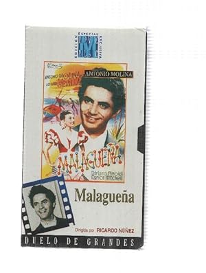 VHS pelicula: Malagueña - Duelo de Grandes. Antonio Molina, Lolita Sevilla. Dirigida por Ricardo ...