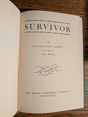 Imagen del vendedor de Survivor a la venta por Fred M. Wacholz