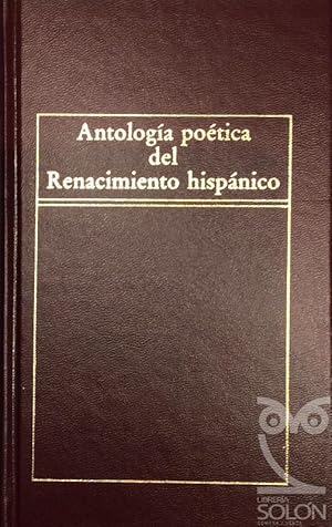 Seller image for Antologa potica del Renacimiento hispnico for sale by LIBRERA SOLN