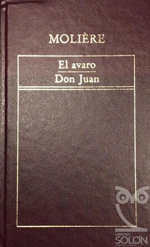 Imagen del vendedor de El avaro/Don Juan a la venta por LIBRERA SOLN